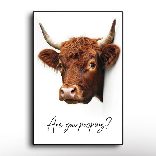 Are You Pooping? Floating Frame Canvas Prints